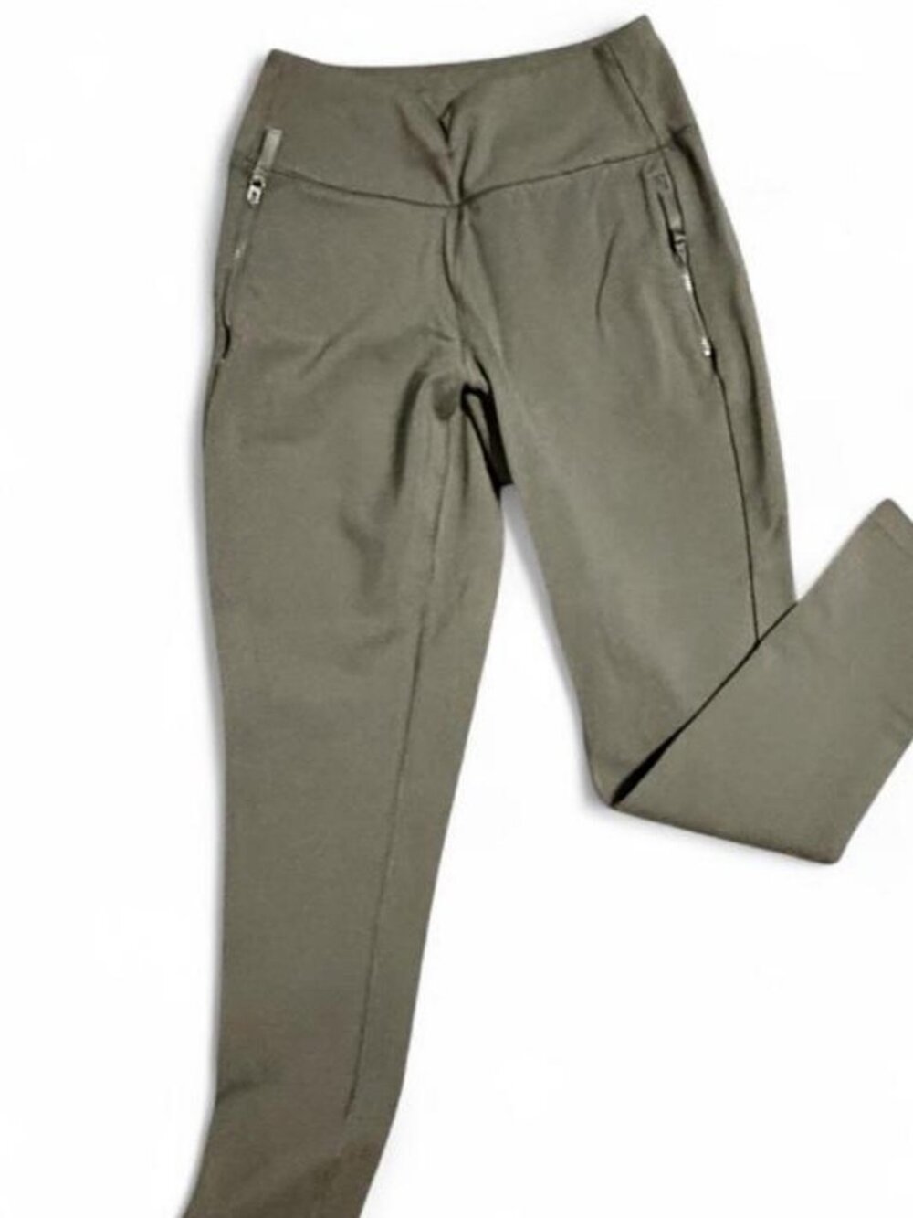 Athleta Tummy Control Olive Green High-Waisted Leggings